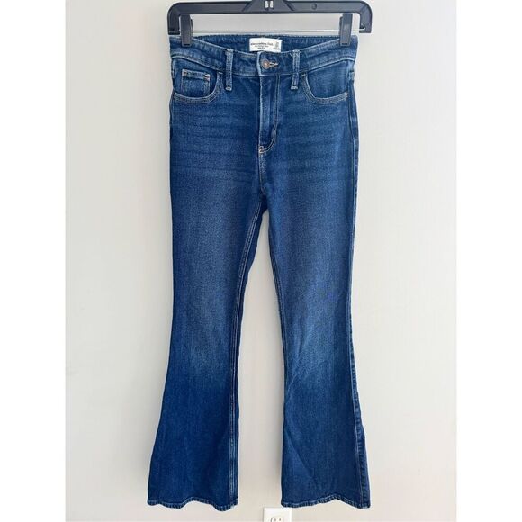 Abercrombie The Vintage Flare High Rise Jeans, Size 00/ 24 - Picture 2 of 9